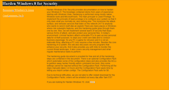 Desktop Screenshot of hardenwindows8forsecurity.com